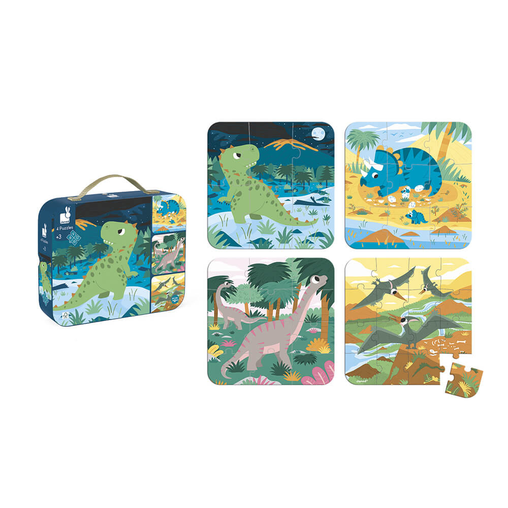 Set 4 Puzzles evolutivos - Dinos - Imagen 4