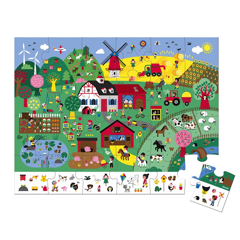 Puzzle de observación 24 pzs - La granja - Imagen 3