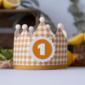 Corona de cumpleaños - Vichy Mostaza