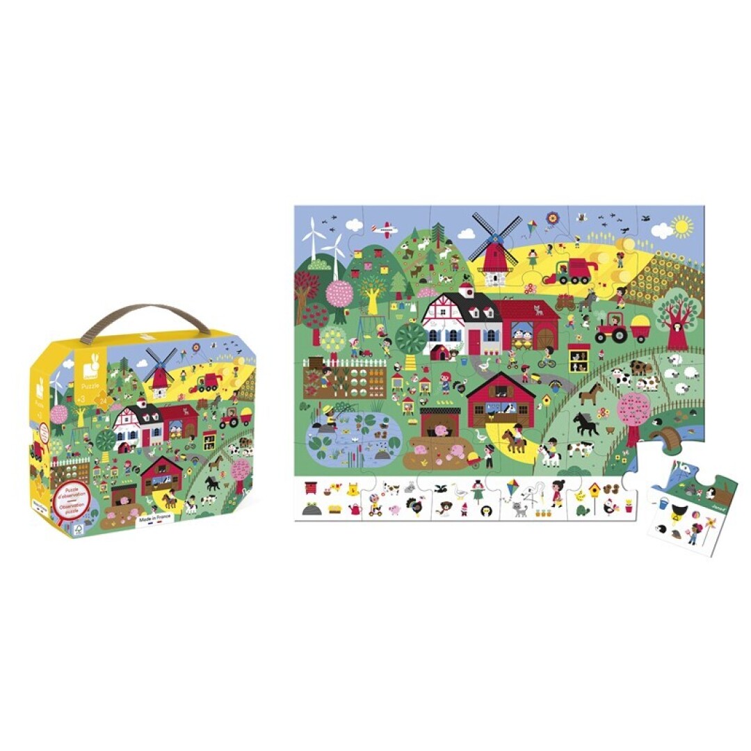 Puzzle de observación 24 pzs - La granja - Imagen 4