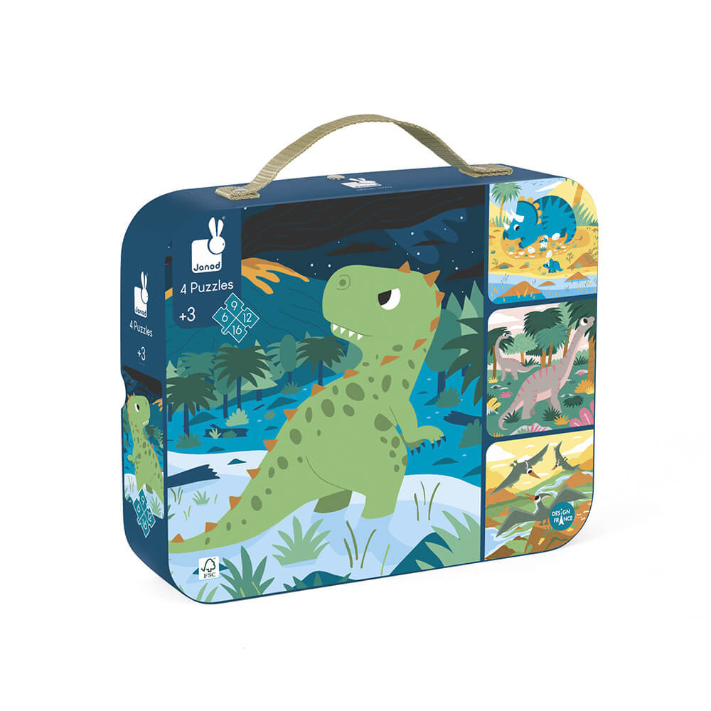 Set 4 Puzzles evolutivos - Dinos