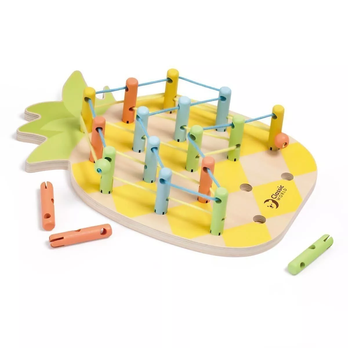 Juego de unir lazos - Piña