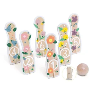 Bolos de madera florales