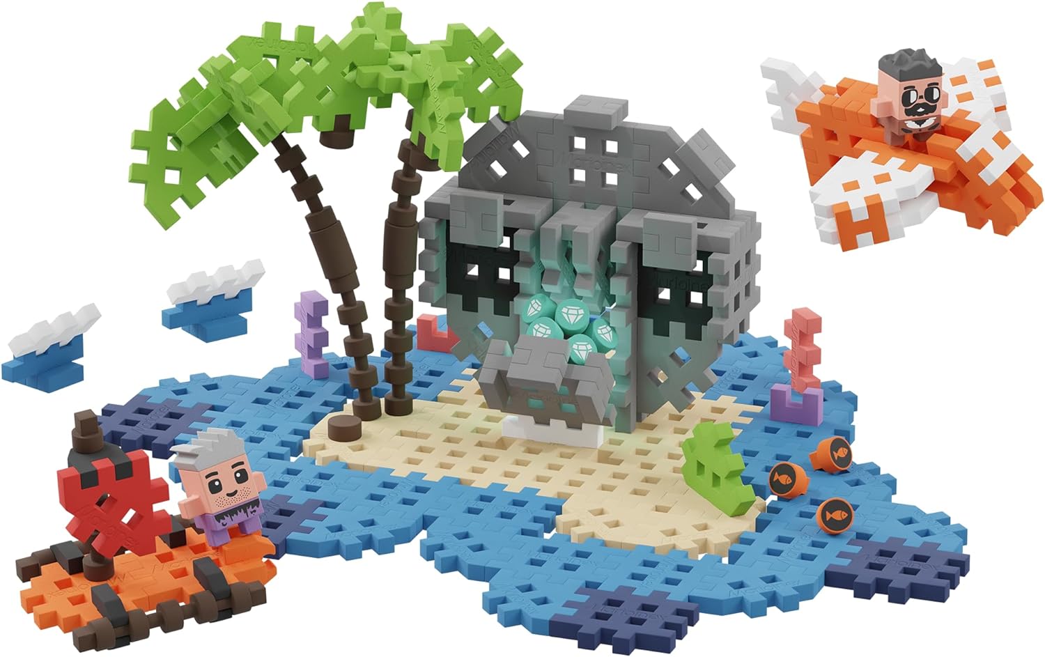 Bloques Marioinex - Isla del tesoro (144 piezas) - Imagen 2
