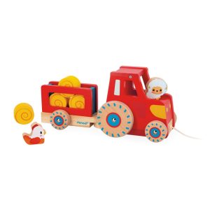 Tractor con cuerda de arrastre