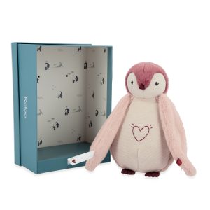 Luz nocturna de peluche - Pingüino rosa