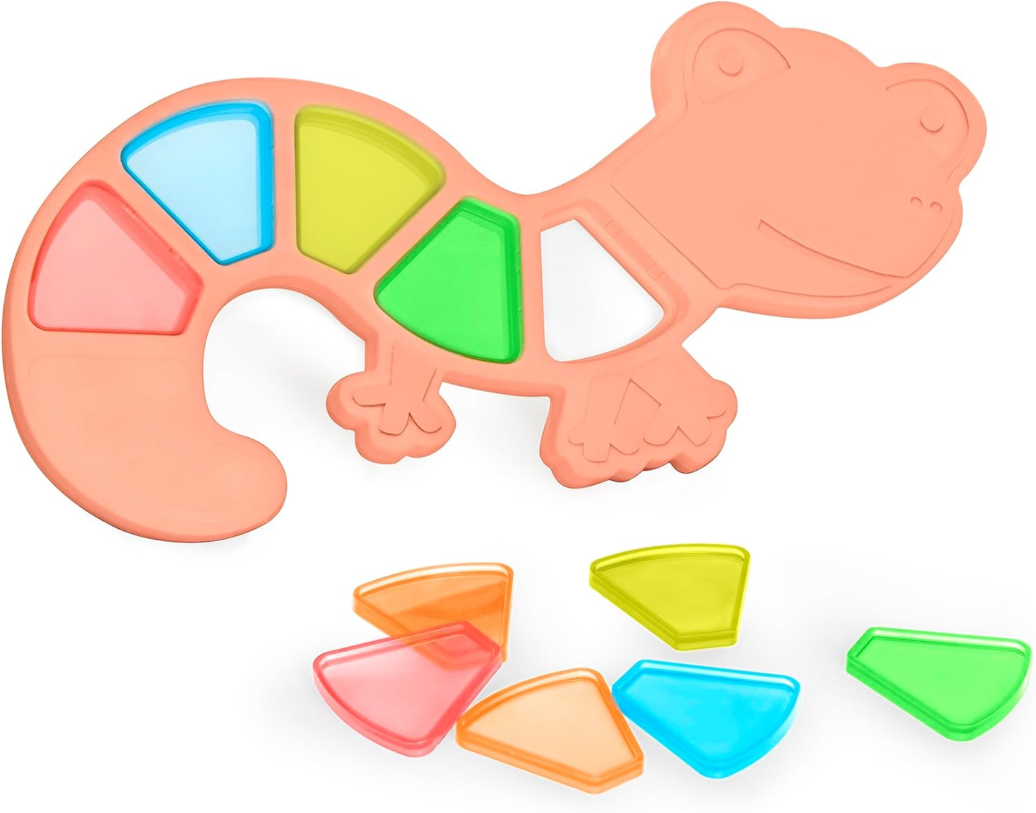 Lagarto sensorial - Juego de colores translúcido