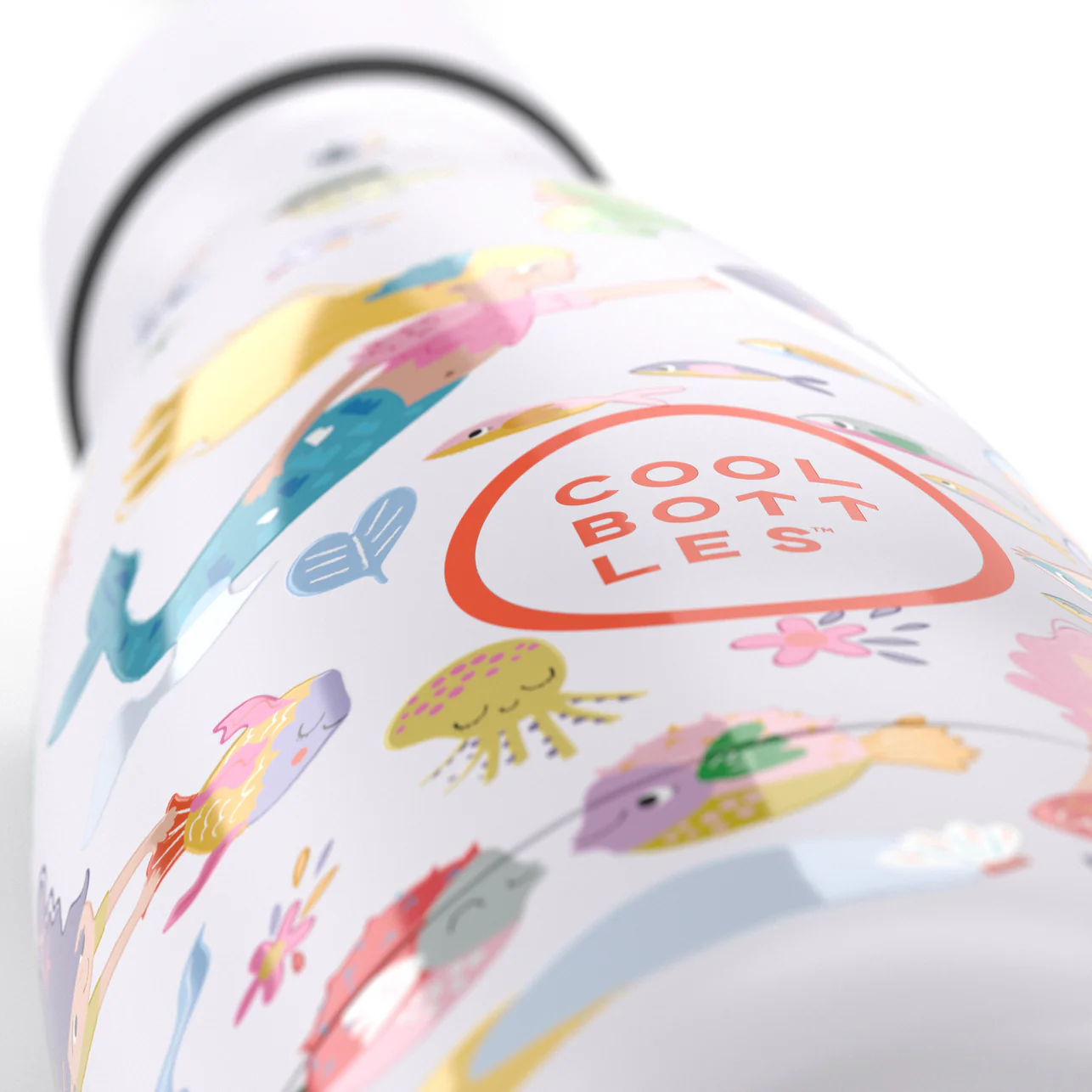 Botella térmica doble tapón 350ml - Sweet mermaids - Imagen 4