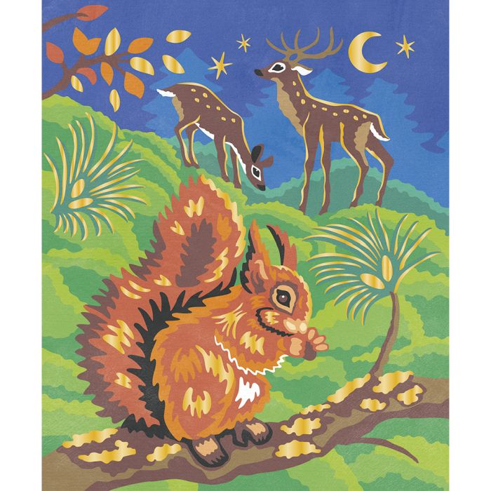 Pintura por numeros - Animales del bosque - Imagen 4