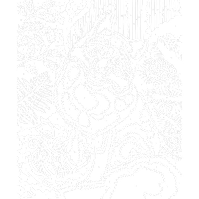 Pintura por numeros - Animales del bosque - Imagen 11