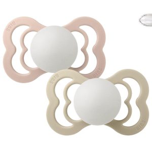 Chupete Bibs Supreme Nocturnos - Blush/Vanilla Silicona (0-6m)