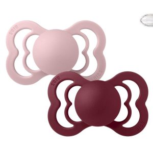 Chupete Bibs Supreme - Pink Plum/Elderberry Silicona (+6m)