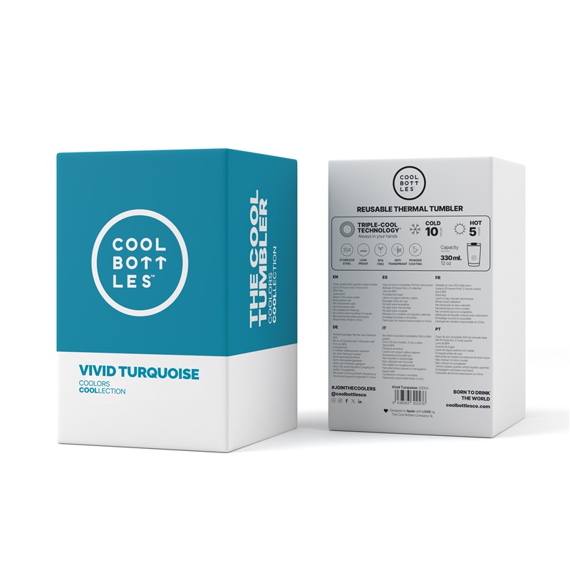 The Tumbler: vaso térmico 330ml - Vivid Turquoise - Imagen 7