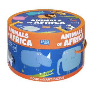 Animales de africa - Libro + puzzle