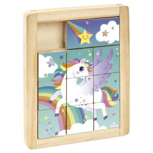 Puzzle deslizante madera