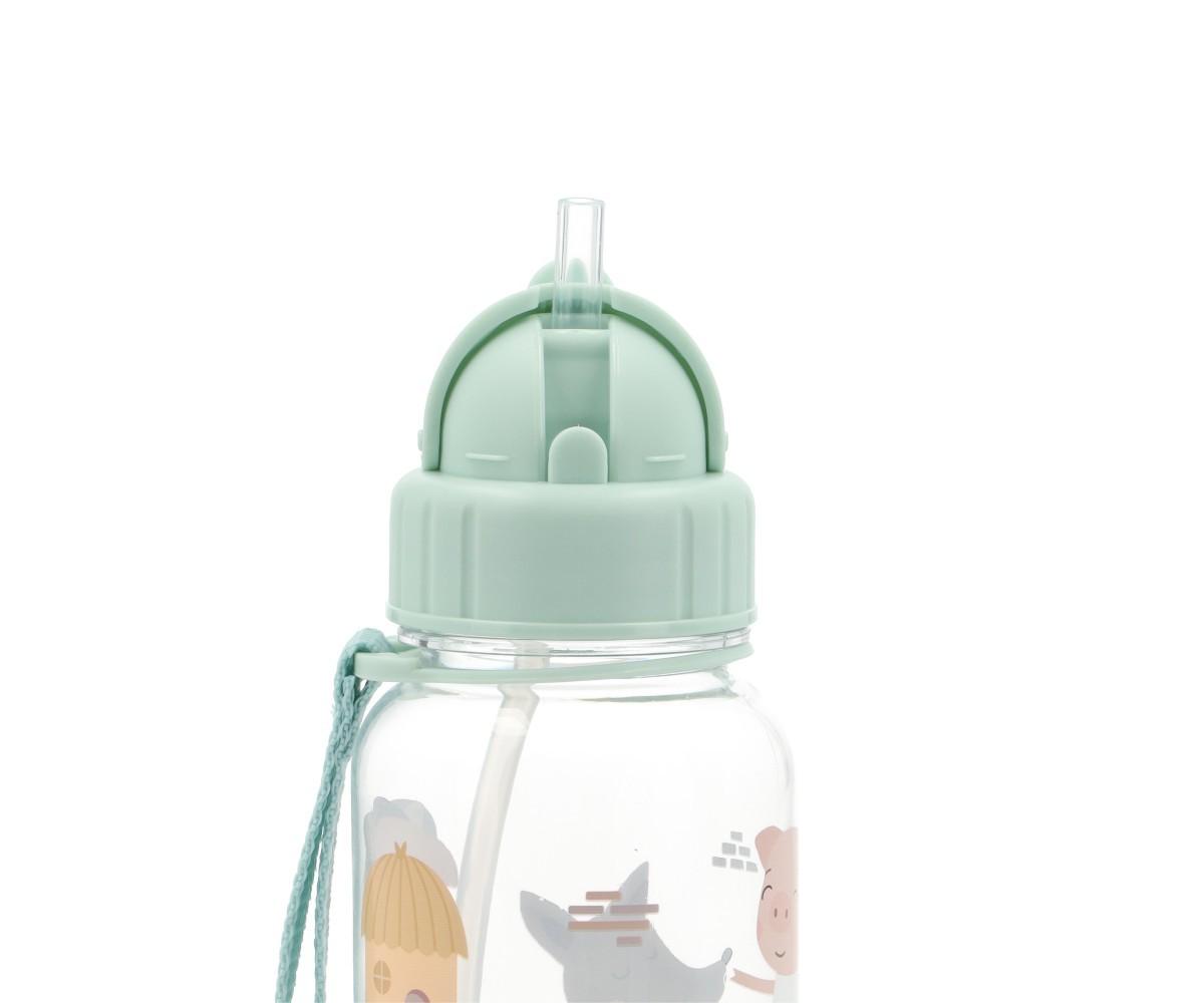 Botella agua con pajita - The Three Little Pigs - Imagen 3