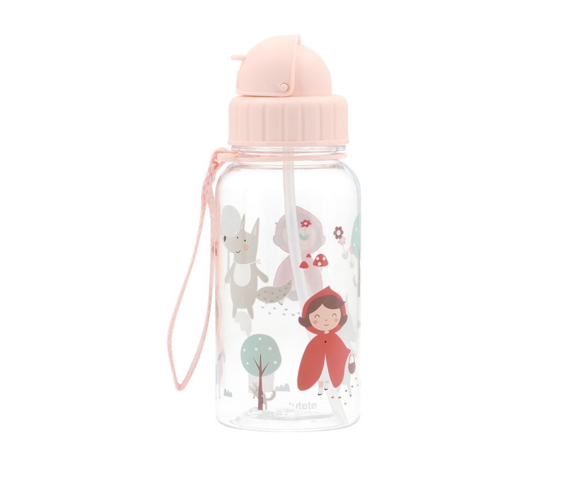 Botella agua con pajita - Little Red