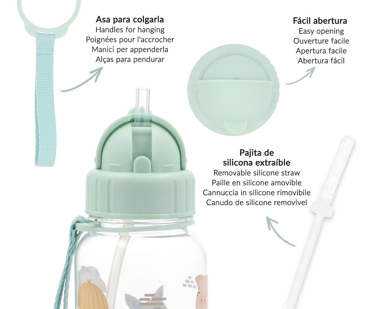 Botella agua con pajita - The Three Little Pigs - Imagen 5