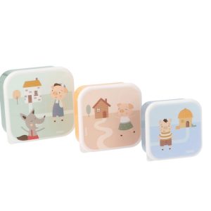 Set 3 cajas de almuerzo - The Three Little Pigs