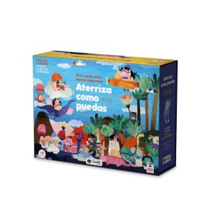 Puzzle + libro: Aterriza como puedas