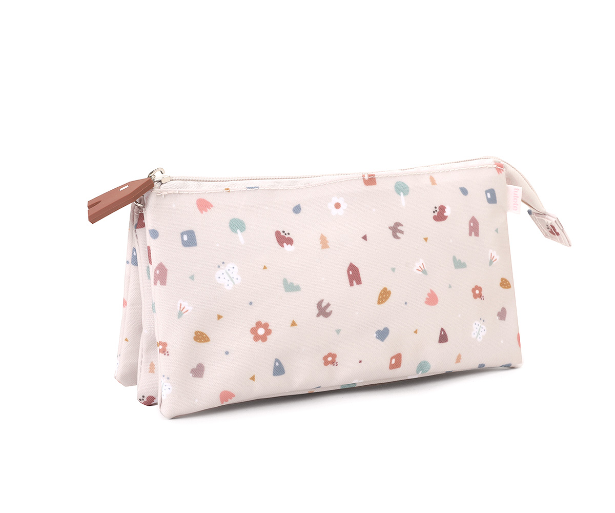 Estuche escolar 3 compartimentos - Geometric Nature