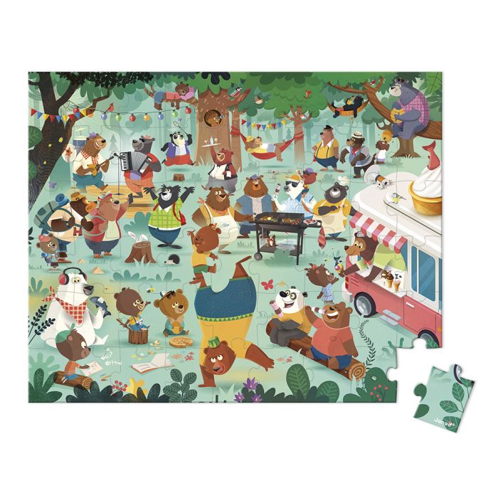Puzzle 54 piezas - Familia de osos - Imagen 2