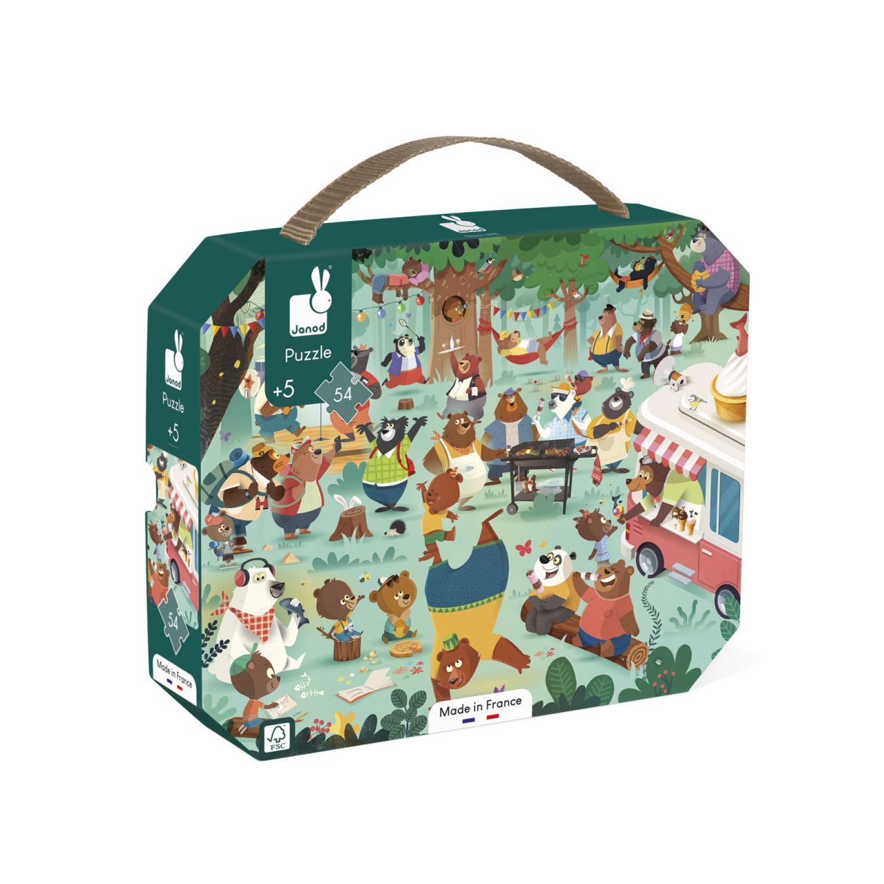 Puzzle 54 piezas - Familia de osos