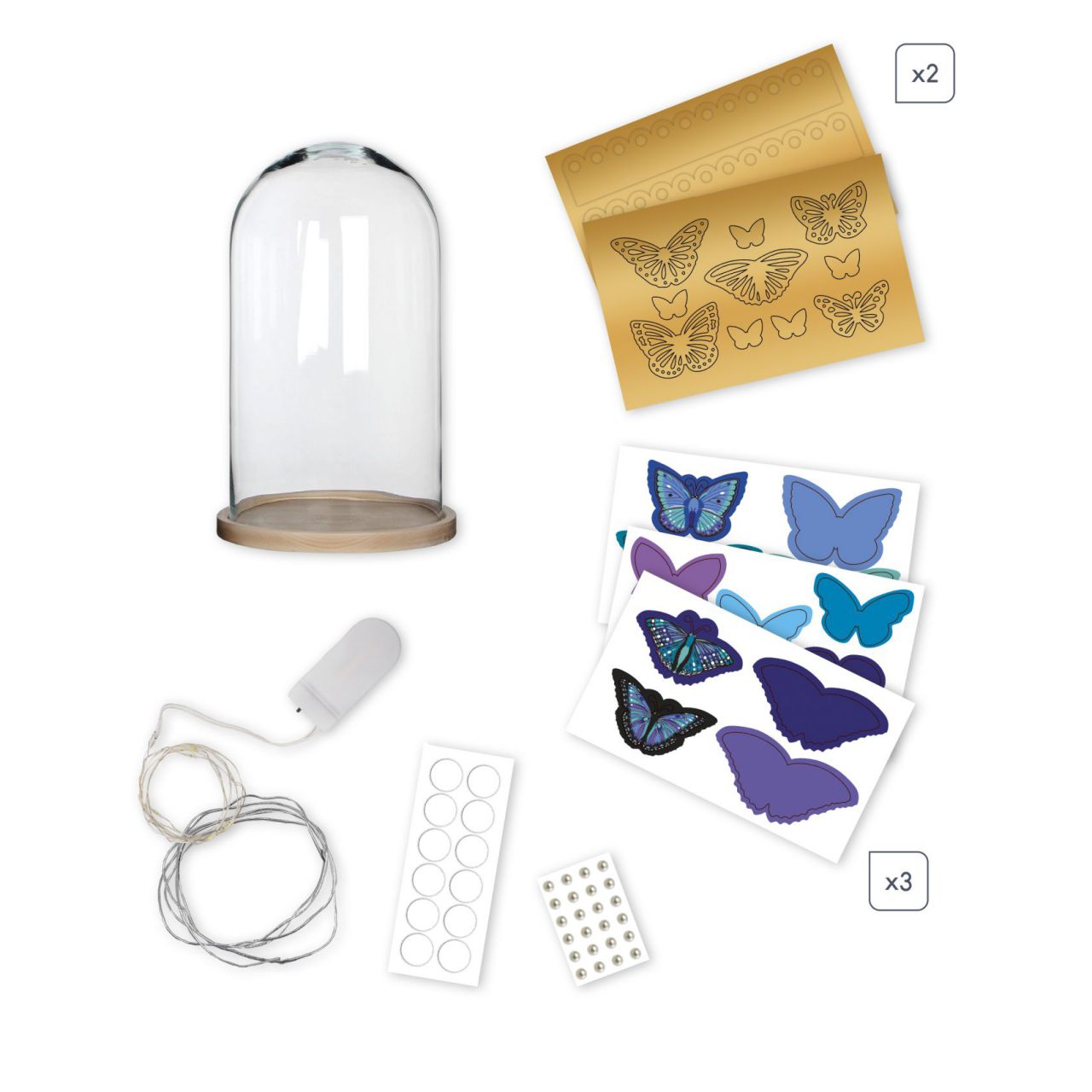 Campana iluminada de mariposas - Imagen 3