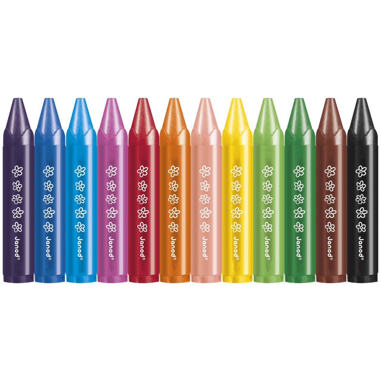 Lápices de cera Jumbo (12 uds) - Imagen 2