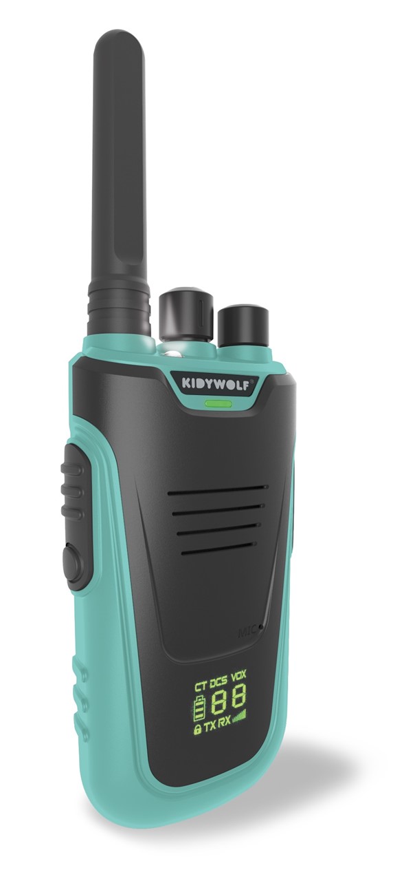 Walkie Talkies - Kidytalk Natural y Cyan - Imagen 6