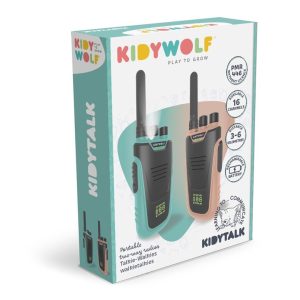 Walkie Talkies - Kidytalk Natural y Cyan