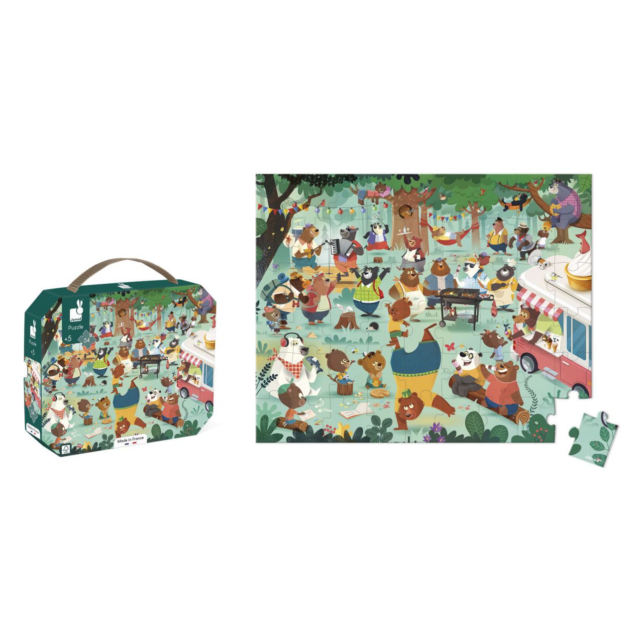 Puzzle 54 piezas - Familia de osos - Imagen 4