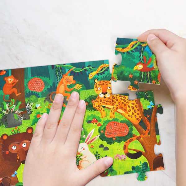 Puzzle secreto con gafas - Bosque - Imagen 4