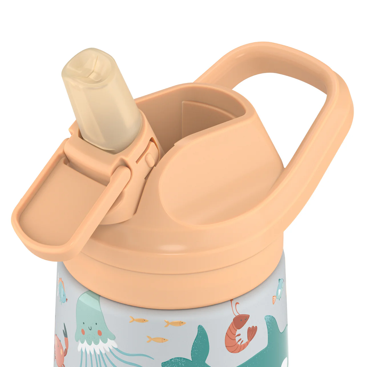 Botella térmica 350ml Pajita silicona - Underwater world - Imagen 6