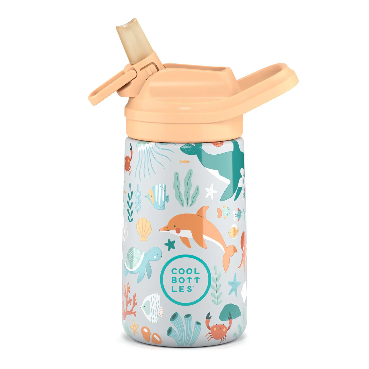 Botella térmica 350ml Pajita silicona - Underwater world