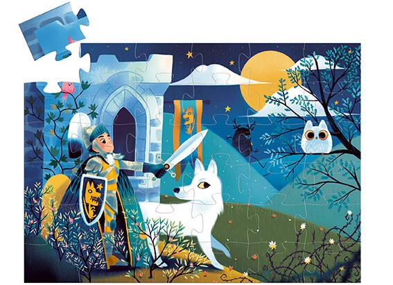 Puzzle Silueta - Caballero de la luna - Imagen 2