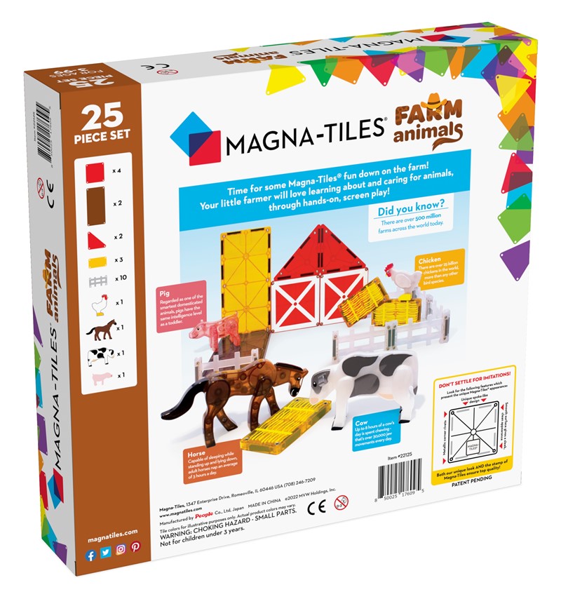 Magna-tiles Farm animals (25 piezas) - Imagen 3