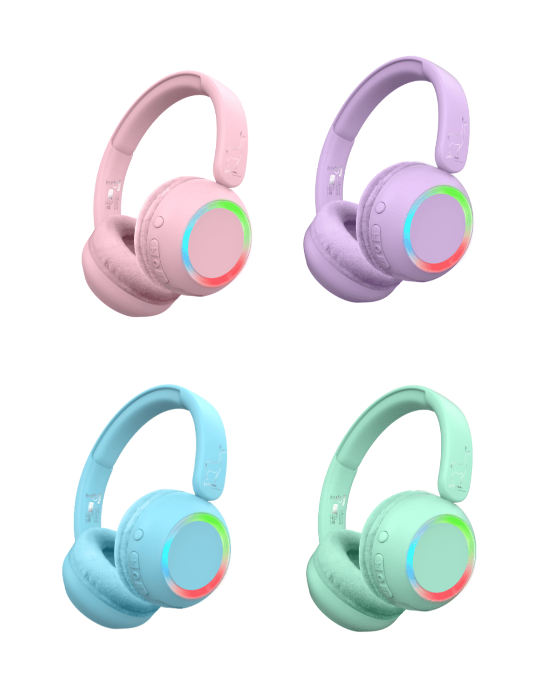 Auriculares con luz ambiental