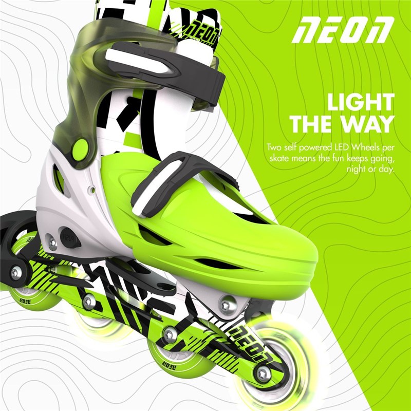 Patines Combo Neón Goteki verde - Imagen 6