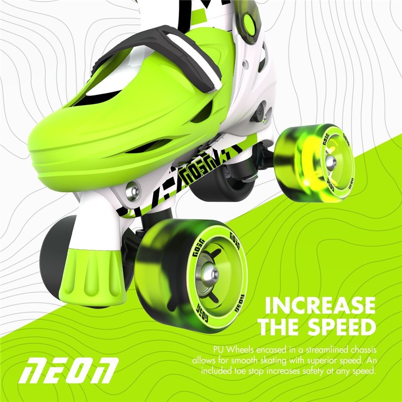 Patines Combo Neón Goteki verde - Imagen 5