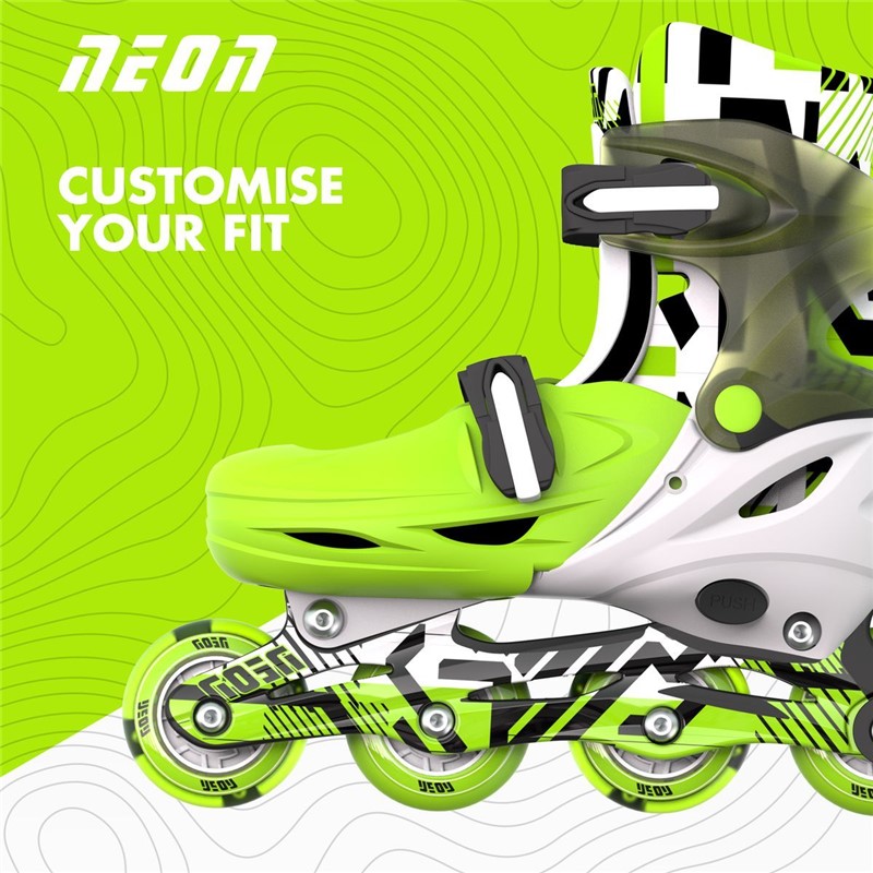 Patines Combo Neón Goteki verde - Imagen 4