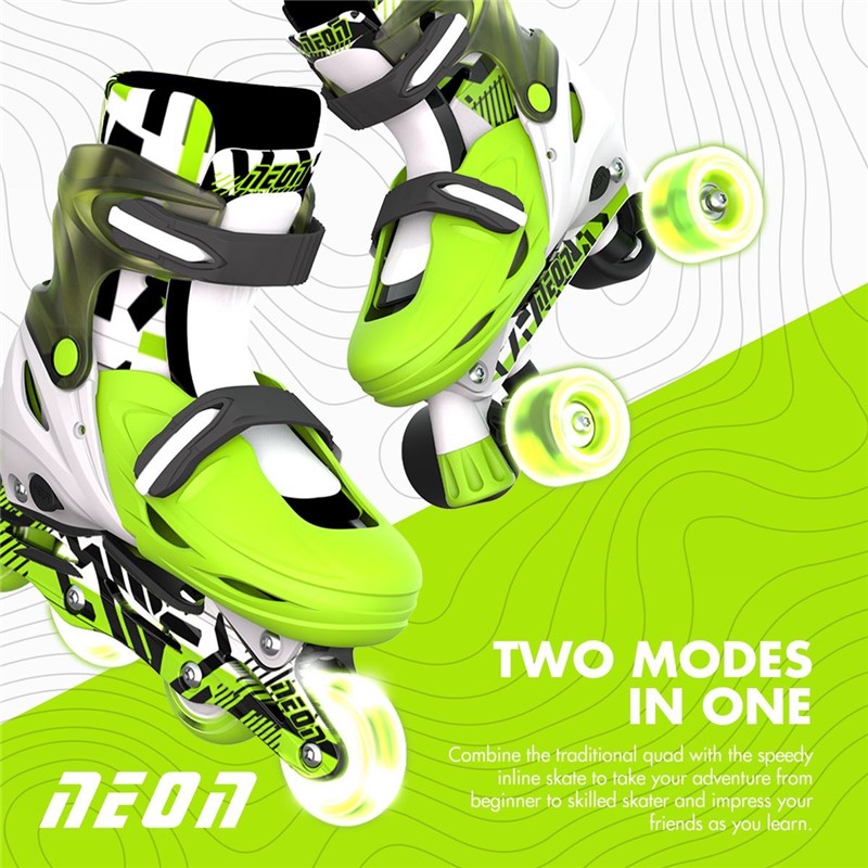 Patines Combo Neón Goteki verde