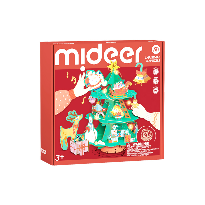 Puzzle 3D Árbol de Navidad con Música y Luces LED - Imagen 2