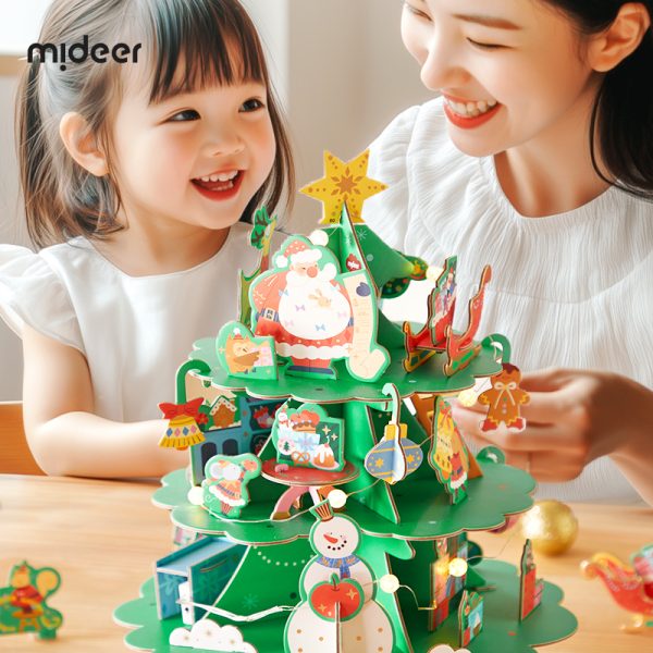 Puzzle 3D Árbol de Navidad con Música y Luces LED - Imagen 4