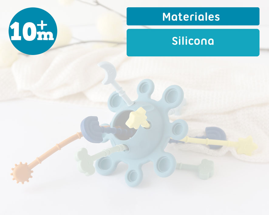 Juego sensorial de silicona - rosa o azul - Imagen 6