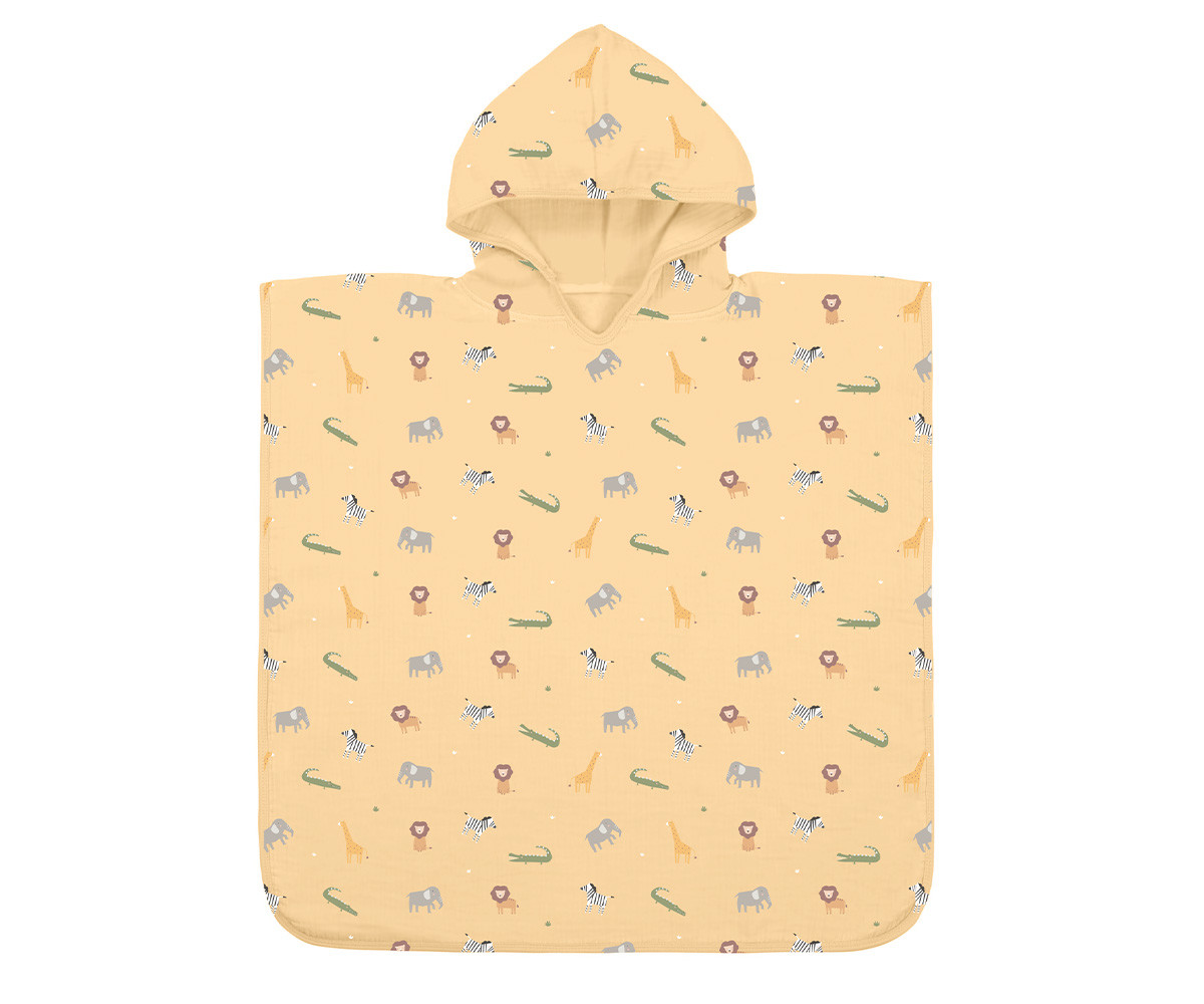 Poncho microfibra - Wild Animals