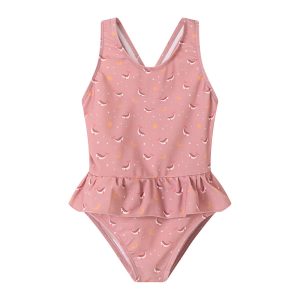 Bañador cruzado con volantes Whale Pink