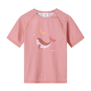 Camiseta Protección Solar Manga corta Whale Pink