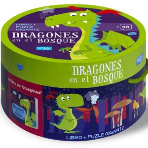 Dragones en el bosque - Libro + puzzle