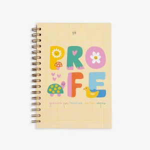Libreta "Profe gracias por hacerme sentir capaz"